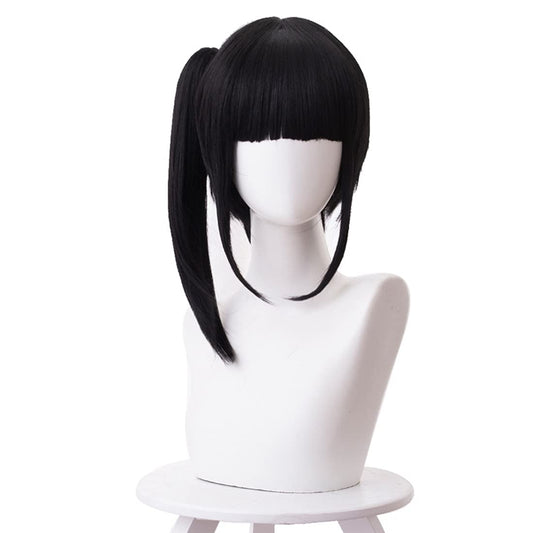 Aadesso Tsuyuri Kanawo cosplay wig demon Kimetsu No Tsuyuri Kanao Anime Cosplay black Heat Resistant Synthetic Hair with wig cap