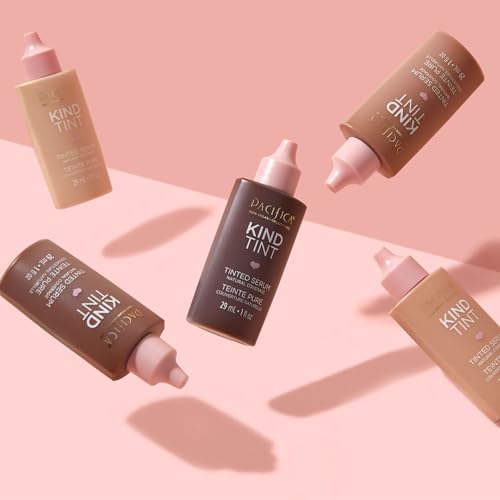 Pacifica Tinted Moisturizer – Kind Tint Serum, Lightweight Hydrating Foundation with Vegan Collagen & Hyaluronic Acid for Dewy Glow, Buildable Coverage, Vegan, 1 fl oz (Shade 24)