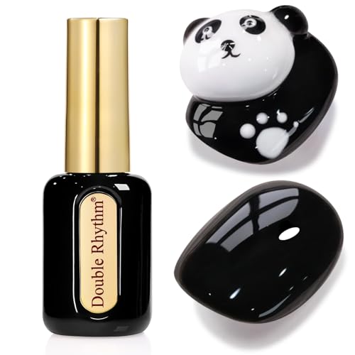 Double Rhythm 0.50 OZ Gel Polish Same Color Same Bottle Golden Round Translucent Hema Free Neutral Natural Milky 15 ML Jelly UV Polish Art DIY at Home (Pastel Pink Orange-H1317)