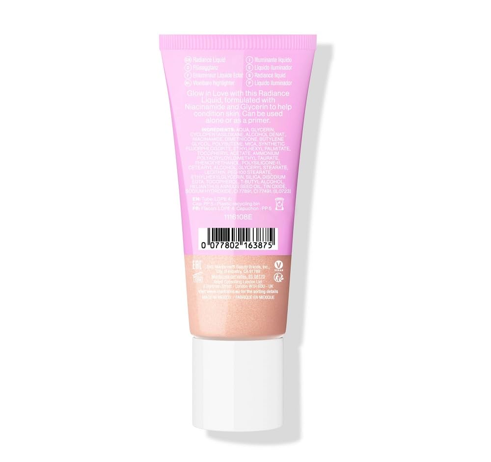 Wet n Wild Mega Glo Liquid Highlighter - Sheer & Buildable Radiance with 4% Niacinamide | Glow In Love