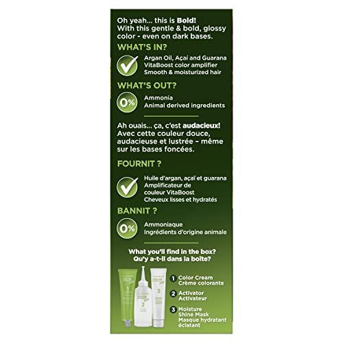 Clairol Natural Instincts Bold Permanent Hair Dye, R56 Achiote Auburn Hair Color, Pack of 1