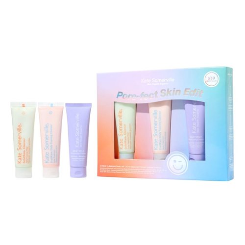 Kate Somerville Pore-Fect Skin Edit Travel Kit - ExfoliKate, EradiKate & Goat Milk Cleanser Gift Set