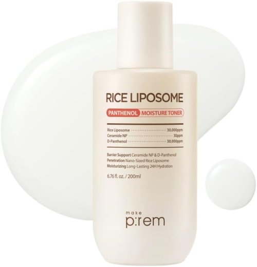 P:REM Rice Liposome Toner - Hydrating Daily Skincare with Ceramide NP & Panthenol | 6.76 fl. oz. (200ml)