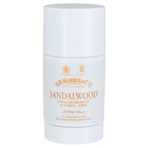D R Harris Sandalwood Deodorant Stick - 75g | Long-Lasting Freshness & Natural Scent