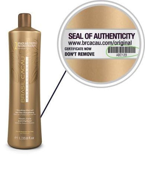 Brasil Cacau Keratin Thermal Treatment - 3 Step Hair Smoothing System for Frizz Control