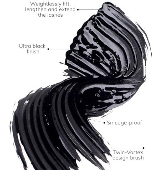 FARMASi Infinilash Mascara, Lengthening & Volumizing Definition, Twin-Vortex Silicone Brush, Clump-Free Lightweight Formula, Ultra Black Finish