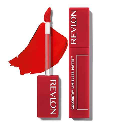 Revlon ColorStay Limitless Matte Liquid Lipstick, Vegan Formula, No-Budge, Longwear Lip Color, Long Lasting, Lightweight/Comfortable, Waterproof, 010 Top Talent, 0.17 fl oz