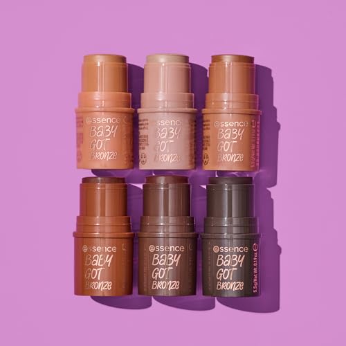 essence | Baby Got Bronze | Cream Bronzer Stick Easy to Apply & Blend | Vegan & Cruelty Free | Free From Gluten, Parabens, Preservatives, & Microplastic Particles (10 | Cinnamon Spice)
