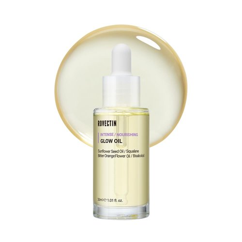 ROVECTIN Barrier Repair Face Oil - Antioxidant Neroli Oil for Anti-Aging | Fast Absorbing, Non-Greasy Glow for Dry Skin | Vegan Korean Skincare (1.01 fl oz)