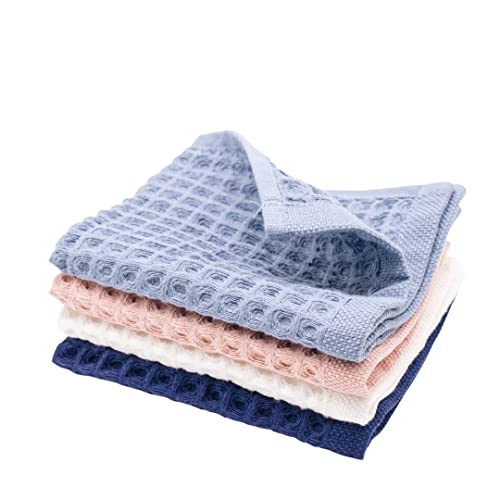 sea me at home Waffle Washcloths Set, 100% Turkish Cotton