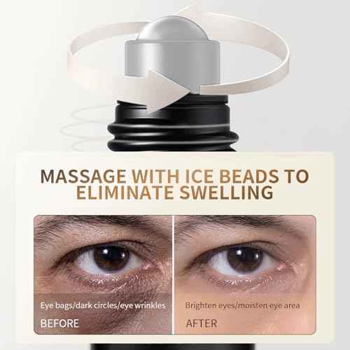 Eye Repair Stick for Men, Reduces Under Eye Dark Circles & Eyebags, Eyes Cooling Stick Hydrates and Depuffing 0.34 Fl.Oz (1)