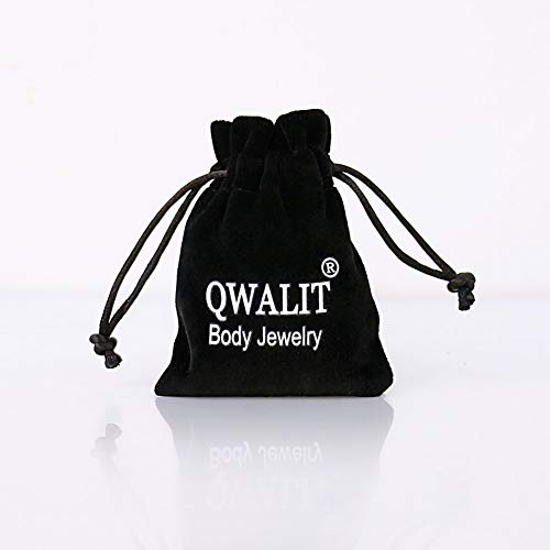 QWALIT Belly Button Piercing Kit Belly Piercing Kit Navel Piercing Kit Stainless Steel