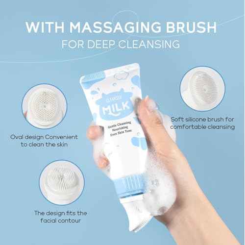 Milk Skin Care Set, Milk Skin Care For Teens 10-12, 9 IN 1 Skin Care For Kids, Kids Skin Care Set For Girls Ages 8-12, Moisturizing & Gentle Skin Care For Kids Age 8-12, Skincare For GIrls10-12