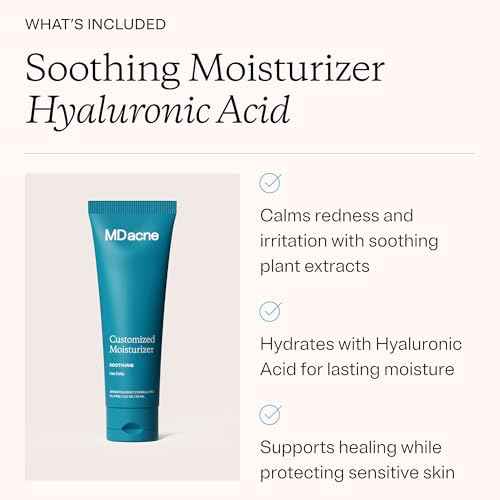 MDacne 3 Step Benzoyl Peroxide Acne Treatment Kit - Benzoyl Peroxide Cream 2.5%, Salicylic Acid Cleanser, Niacinamide Moisturizer ? Medicated Plant-Based Kit for Adult & Teen Acne, 30 Day Acne Kit