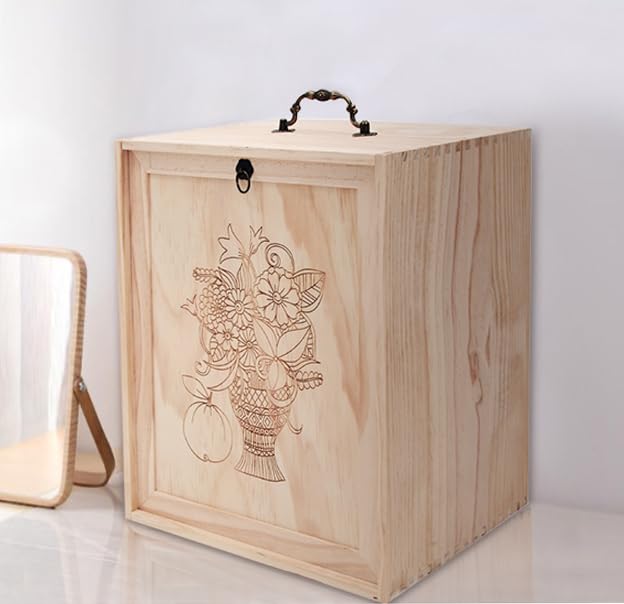 TORIBIO Essential Oil Storage Holder Organizer for 40 Bottles, Wooden Essential Oils Box Holds 5 10 15 20 30 ml for Young Living & Doterra Bottles