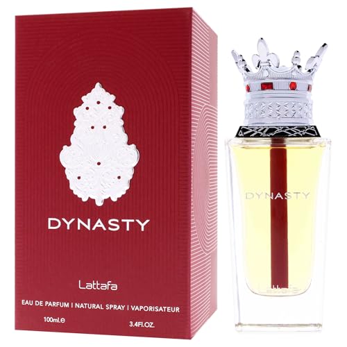 Lattafa Dynasty ? Fresh, Spicy, Woody, Aromatic ? Eau de Parfum Spray Long-Lasting Fragrance for Unisex, 3.4 Ounce / 100 ml
