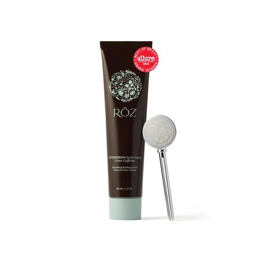 RŌZ Evergreen Styling Cream - Lightweight Hydrating Hair Cream for Smoothing Flyaways & Sculpting Styles | Vegan, 2 fl oz