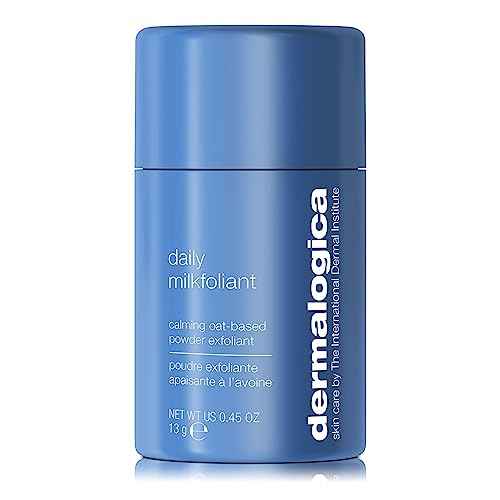 Dermalogica Daily Milkfoliant, Face Exfoliator, Powder Scrub Exfoliant with AHA and BHA - Calming, Polishing and Hydrating Skin, Oat-Based, Vegan Product