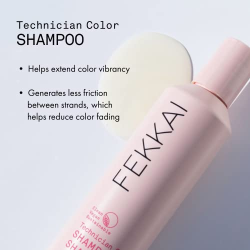 Fekkai Technician Color Shampoo - 8.5 oz, Pack of 2 - Extends Vibrancy of Color-Treated Hair - Free of Sulfates, Parabens, Phthalates - Vegan, Cruelty-Free