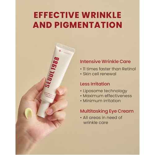 KSECRET SEOUL 1988 Retinal Eye Cream ? Formulated with Advanced Retinal Liposome 4% and Fermented Bean for Dark Circles and Fine Line Care | Korean Skincare, 30ml / 1.01 fl oz