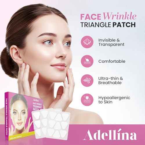 New Anti Facial Wrinkle Patches: Anti Wrinkle Patches Overnight - Smile Line Pathces - Facial Wrinkle Patche for Forehead, Smile Line, Under Eye 144 Pcsx 1Pack