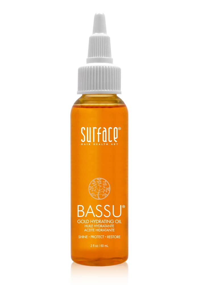 Surface Hair - Bassu Gold Hydrating Oil | Protects Color While Adding Shine - 2 Fl. Oz.