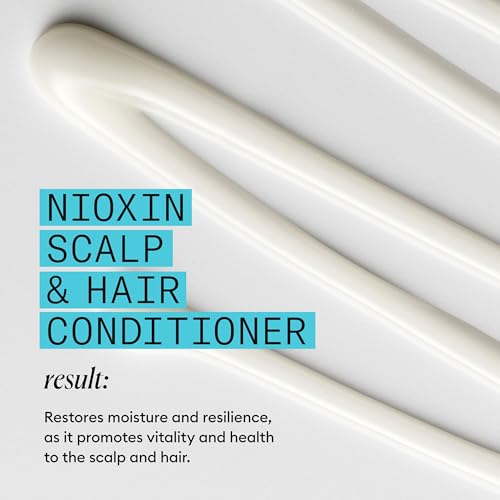 Nioxin System 3 Scalp + Hair Thickening Conditioner | For Colored, Dry, & Damaged Hair with Light Thinning | Maintain Vibrant Color | Strengthen & Nourish with Niacinamide & Biotin | 16.9 Fl Oz