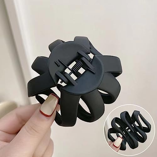 MirthCity Octopus Hair Clips for Women, 5Pcs Black Claw Clips for Thick Hair, Strong Grip Non-Slip Spider Hair Clips, Hair Styling Accessories for Women, Ideal for Various Occasions