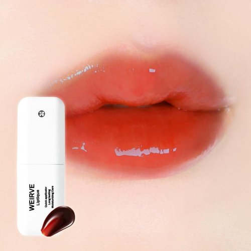Oiad Liptique Lip Plumping Stain - 24-Hour Waterproof Lip Tattoo, Nourishing Korean Tint (005 WEIRVE)