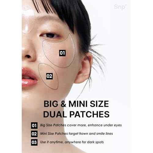 SNP 99% Glutathione + Niacinamide B3 Eye Patch | Nourishing Under Eye Patches for Blemishes and Dark Spots | Under Masks for Puffy Eyes and Dark Circles | Korean Skincare | 60 Patches
