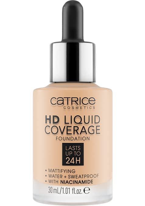 Catrice | HD Liquid Coverage Foundation | High & Natural Coverage | Vegan & Cruelty Free (008 | Fair Beige)