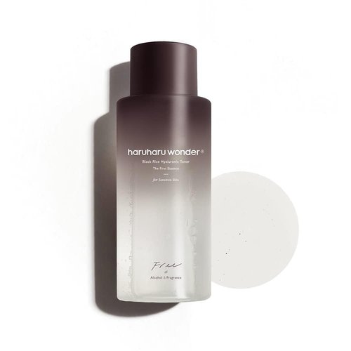 haruharu Wonder Black Rice Hyaluronic Toner for Sensitive Skin, Alcohol Free, Fragrance Free, Deep Hydration, Glass Skin, Korean Skincare, Vegan, Cruelty-Free, 10.1 fl.oz
