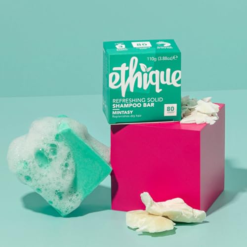 Ethique Sweet & Spicy - Volumizing Solid Shampoo Bar for Fine, Flat, Limp Hair - Vegan, Eco-Friendly, Plastic-Free, Cruelty-Free, 3.88 oz (Pack of 1)