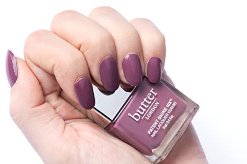 butter LONDON Patent Shine 10X Nail Lacquer Polish, Toff (Purple) - Gel-Like Finish & Chip-Resistant Nail Lacquer Helps Protect & Strengthen Nails - Non-Toxic, Vegan, & Cruelty-Free (0.4 Fl Oz)