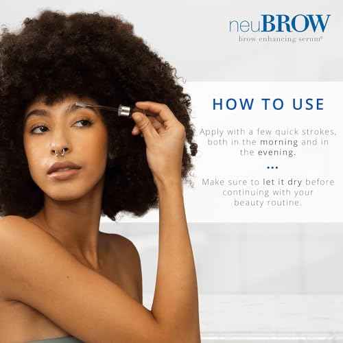 neuBROW Brow Enhancing Serum by Skin Research Laboratories - Eye Brow Serum for Defined, Fuller & Thicker-Looking Hair Brows - Advanced Formula Promotes Natural & Healthy Appearance of Brows