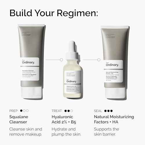 The Ordinary Hyaluronic Acid 2% + B5 (with Ceramides), Multi-Depth Hydration Serum for Plumper, Smoother Skin