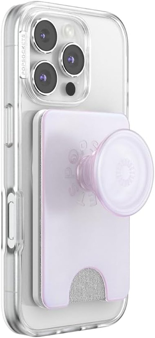 PopSockets Kick-Out Wallet for MagSafe - Adjustable Magnetic Stand in Opalescent White