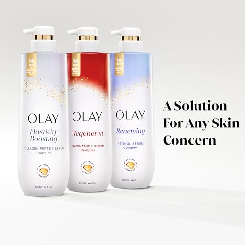 Olay Cleansing & Firming Body Wash for Women with Vitamin B3 and Collagen, Younger & Healthier Looking Skin, Fast Absorbing Formula, 26 fl oz