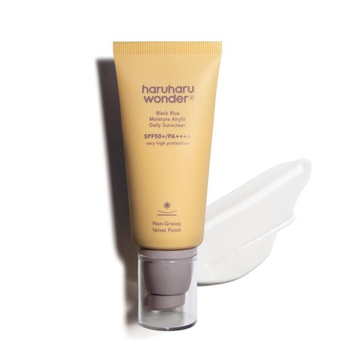 Haruharu Wonder Black Rice Daily Sunscreen - Hydrating, Velvet Finish, No White Cast | 1.69 fl. oz.