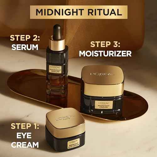 L'Oreal Paris Age Perfect Cell Renewal Midnight Eye Cream, Antioxidant-Rich Under Eye Cream to Treat 8 Signs of Aging, Includes Night Cream Sample