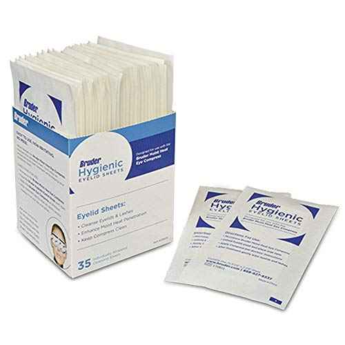 Bruder Hygienic Eyelid Micro Fine Individually Wrapped Untreated Sheets 35 Count Box