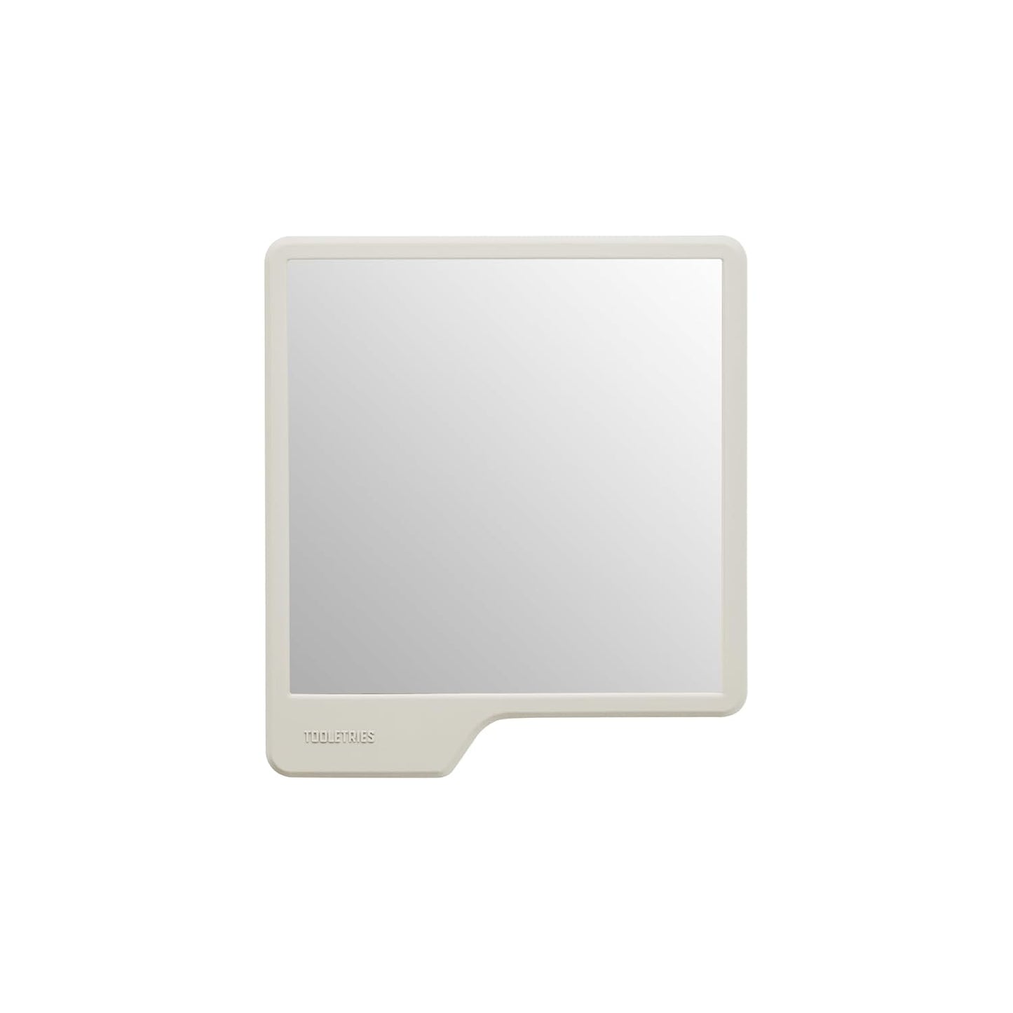 TOOLETRIES Oliver Shower Mirror - Premium Shatterproof Grooming Mirror - 100% Silicone - Sand Color