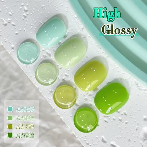 Double Rhythm 6 Pcs 15 ML Gel Polish Set Same Color Same Bottle Soak Off Gel Polish Kit Nail Art Manicure Salon DIY at Home for Women (Neon Light Pink Purple Burgundy Red-T6-8)