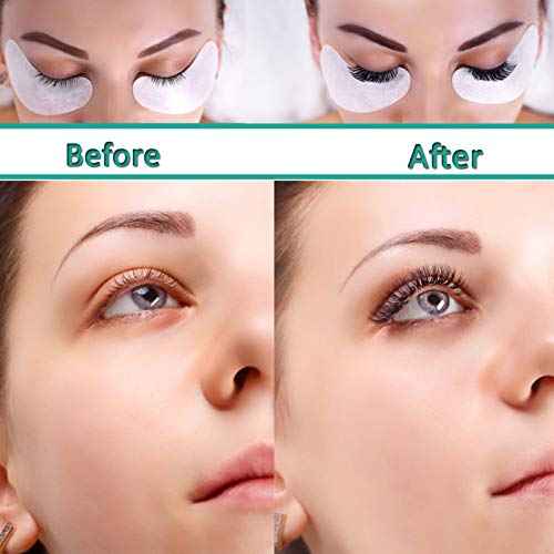 50 Pair Under Eye Pads, Eyelash Extension Lint Free Gel Patches for Beauty Salon False Eyelash Extensions Grafting (purple)