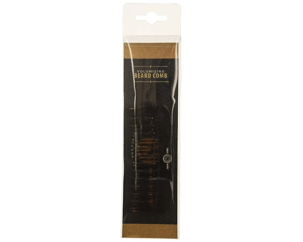 Suavecito Beard Comb - Acetate Amber Volumizing & Detangling Tool for Shaping