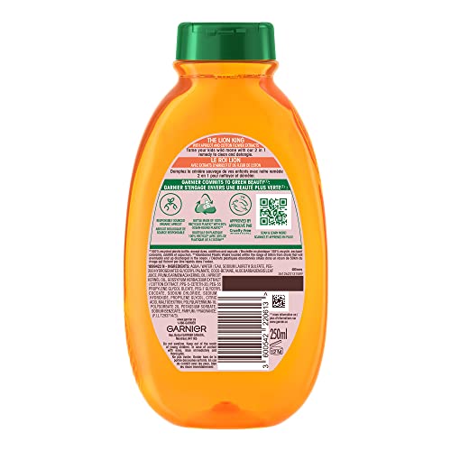 Garnier Whole Blends Kids 2-in1 Shampoo, Apricot and Cotton Flower 250 mL