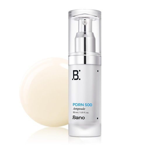 Bano PDRN 500 Ampoule - Firming Hydrating Serum with Peptides & Collagen | Fragrance-Free Korean Skincare | 1.01 fl oz