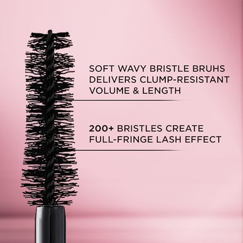 L'Oreal Paris Voluminous Lash Paradise Waterproof Mascara, Volumizing, Lengthening and Thickening Eye Makeup For Fuller-Looking Lashes, Black, 0.25 Fl Oz
