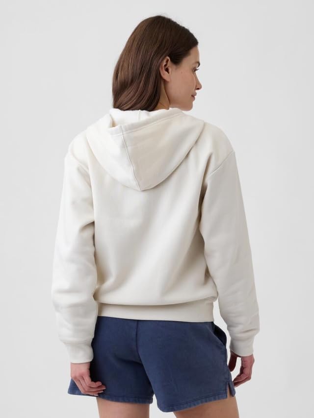 GAP Women's Hooded Logo Full Zip Jacket - Stylish Comfort for Everyday Wear