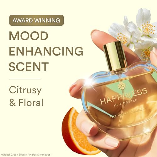 THE HEART COMPANY | Happiness in a bottle | Citrus Perfume for women | Vegan Women's Eau de Parfum | Clean Bergamot Fragrance with Essential Oils 75ml - 2.5 fl oz.